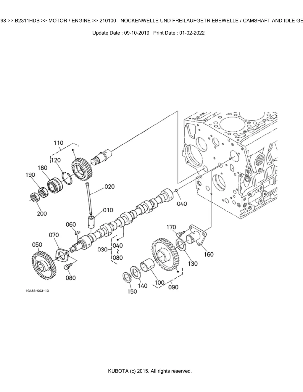 bkidk5198 b2311hdb motor engine 210100