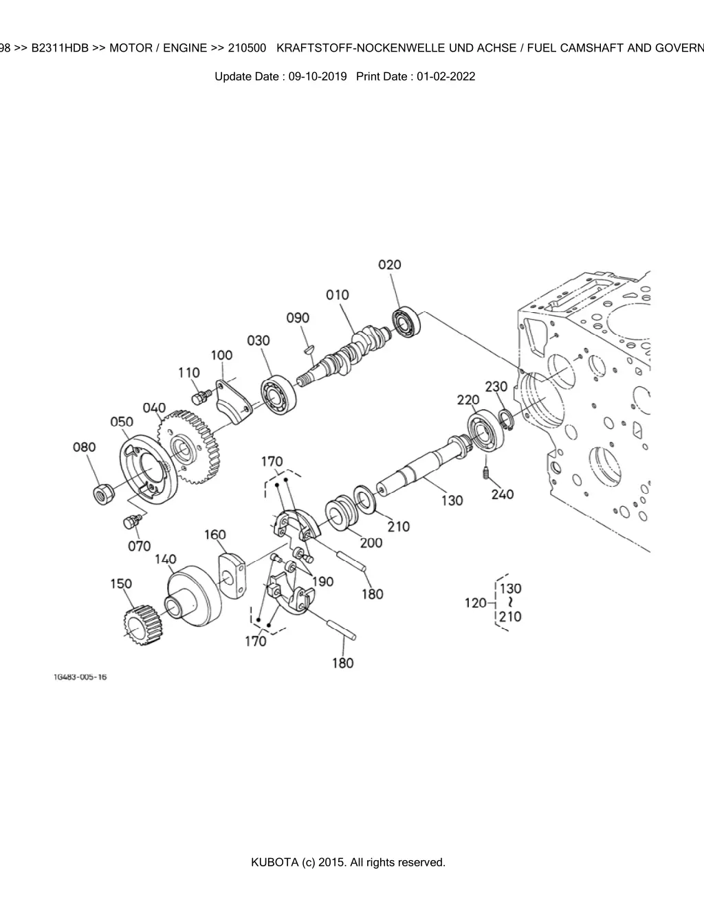 bkidk5198 b2311hdb motor engine 210500 kraftstoff