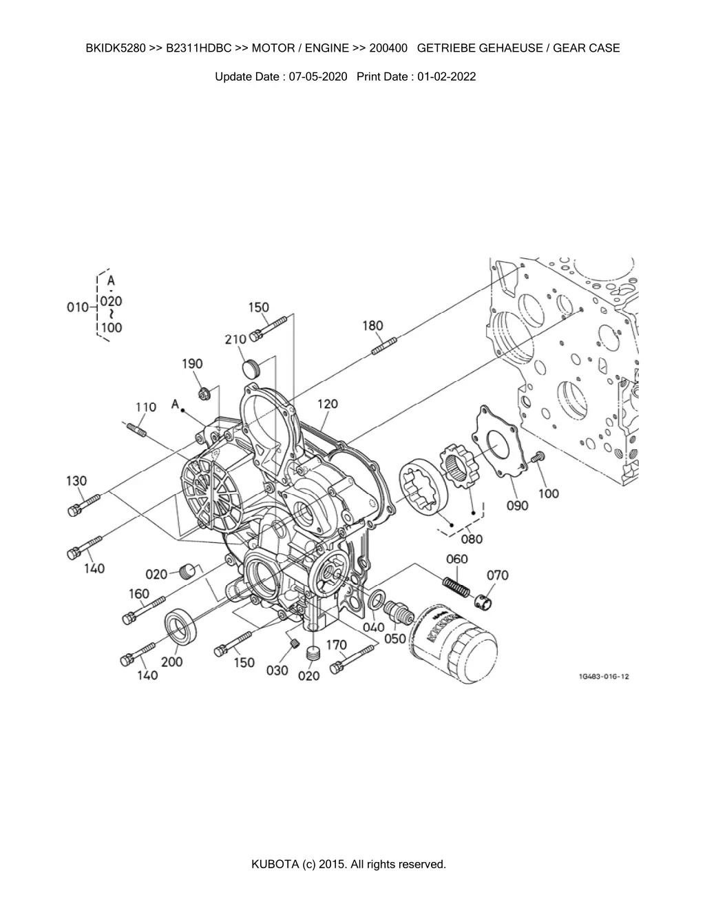 bkidk5280 b2311hdbc motor engine 200400 getriebe