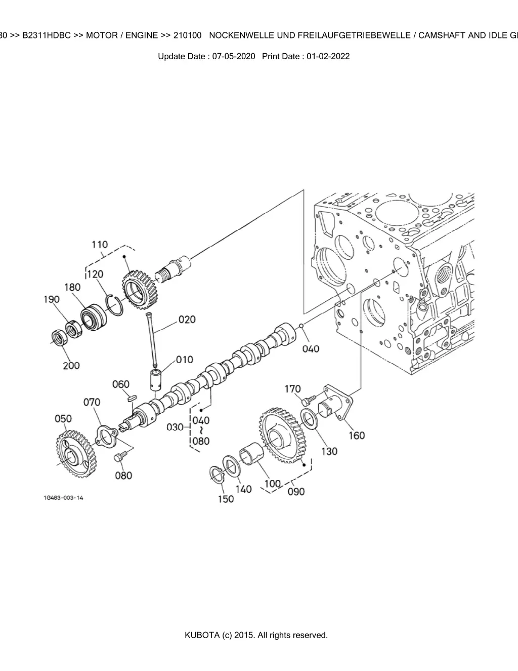 bkidk5280 b2311hdbc motor engine 210100