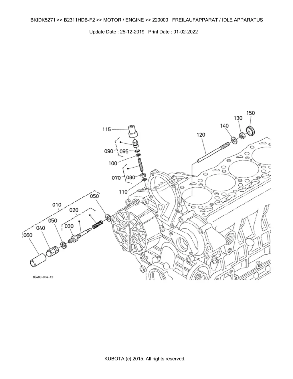 bkidk5271 b2311hdb f2 motor engine 220000