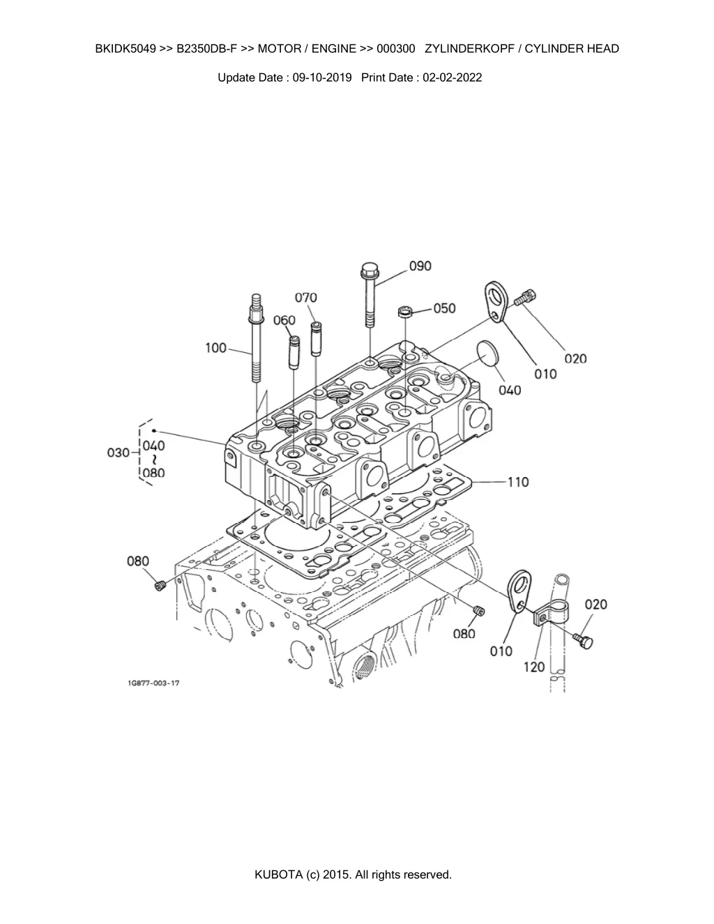 bkidk5049 b2350db f motor engine 000300