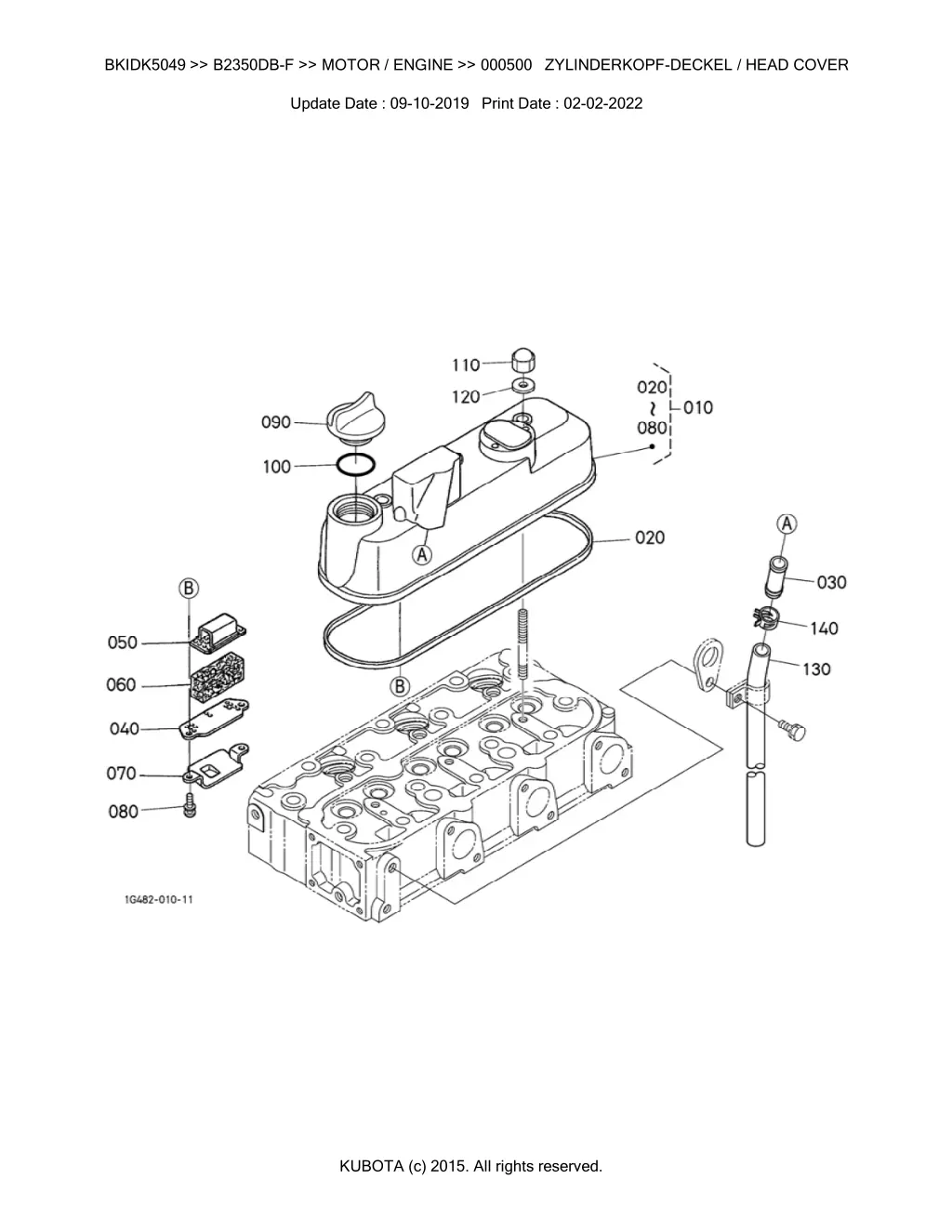 bkidk5049 b2350db f motor engine 000500