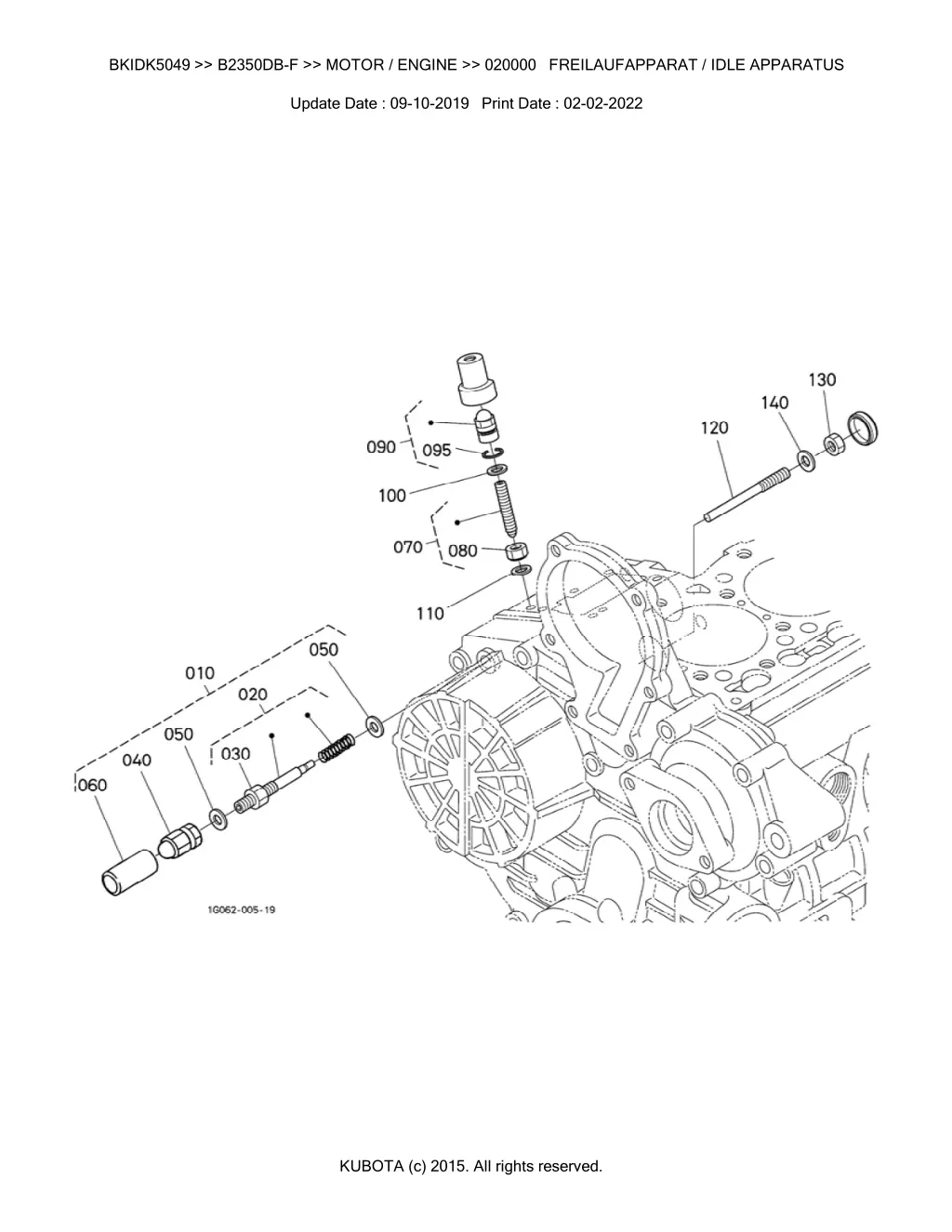 bkidk5049 b2350db f motor engine 020000