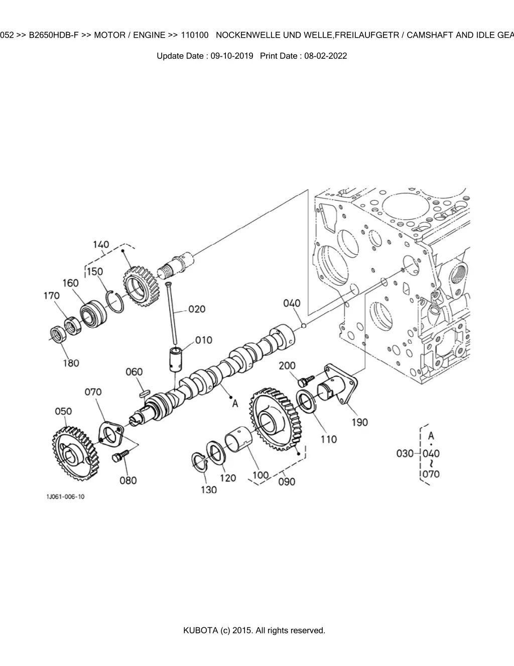 bkidk5052 b2650hdb f motor engine 110100