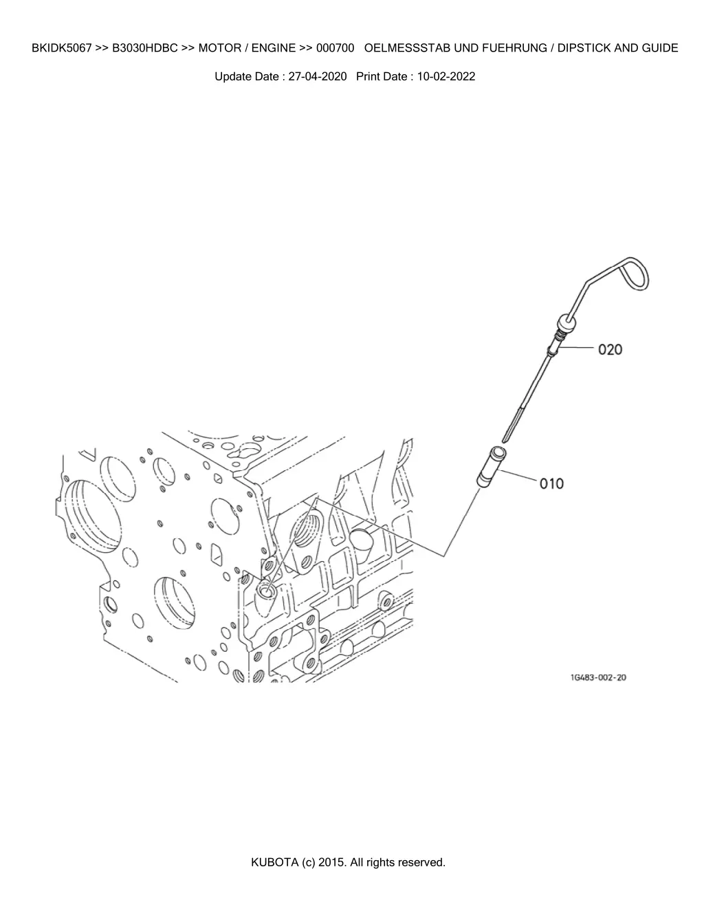 bkidk5067 b3030hdbc motor engine 000700