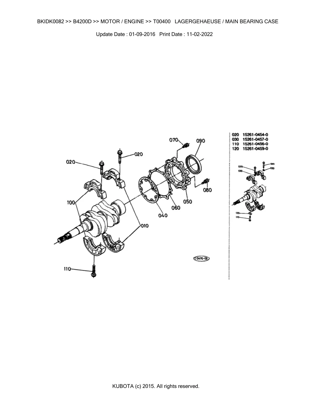 bkidk0082 b4200d motor engine t00400