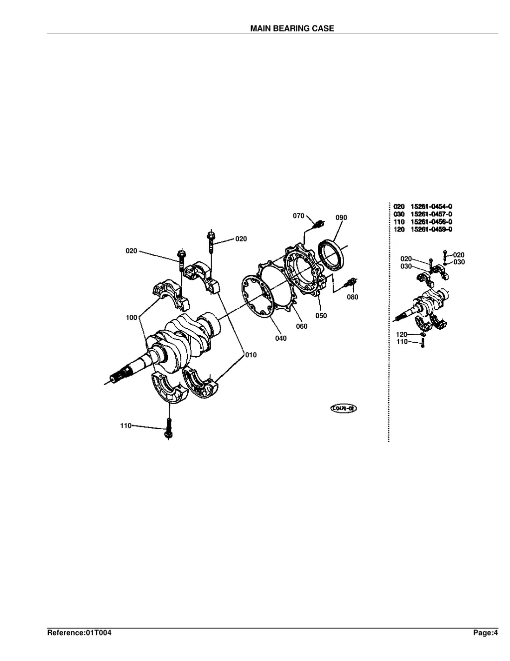 main bearing case