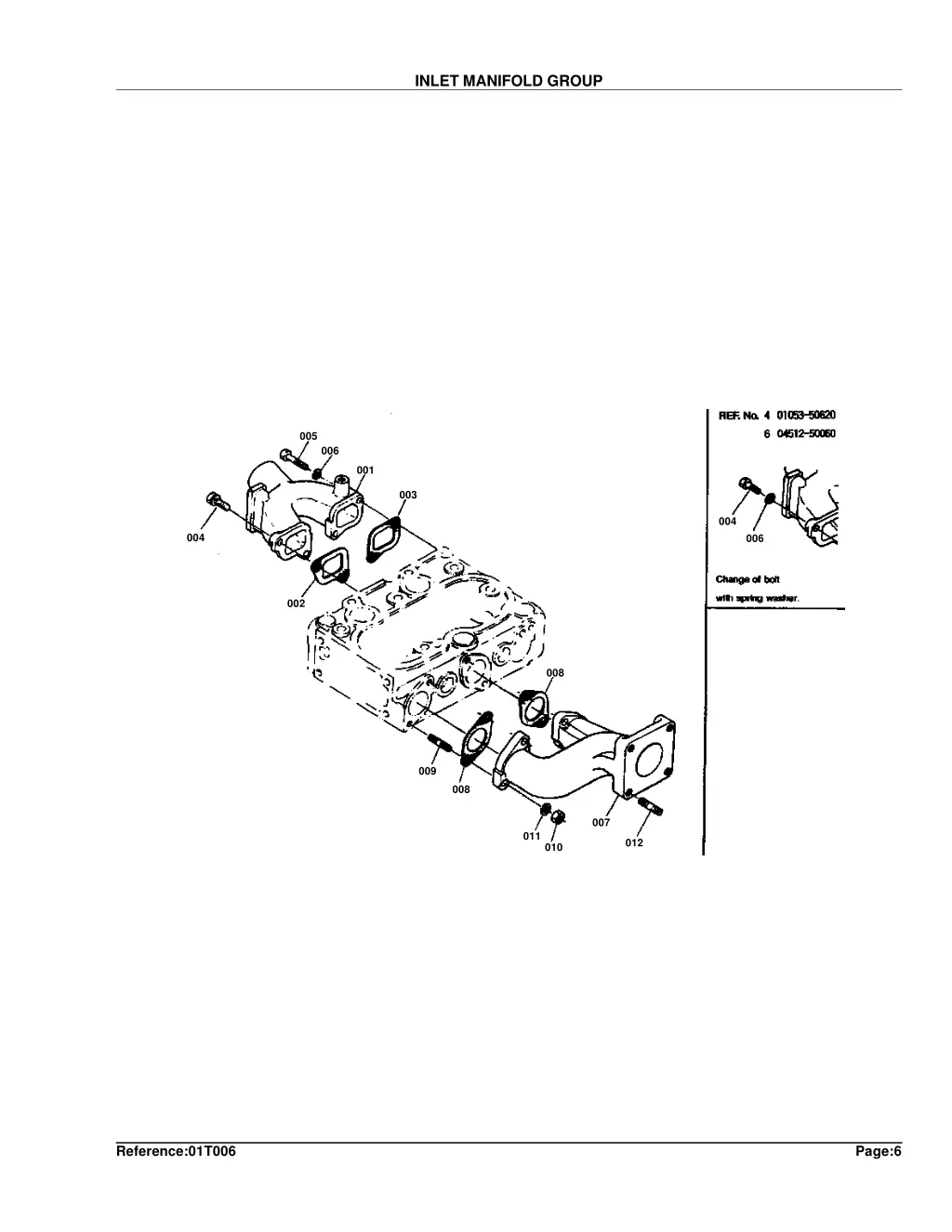 inlet manifold group