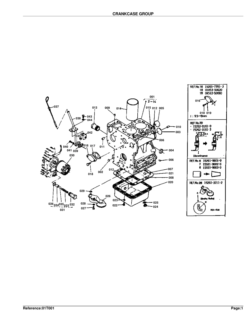 crankcase group