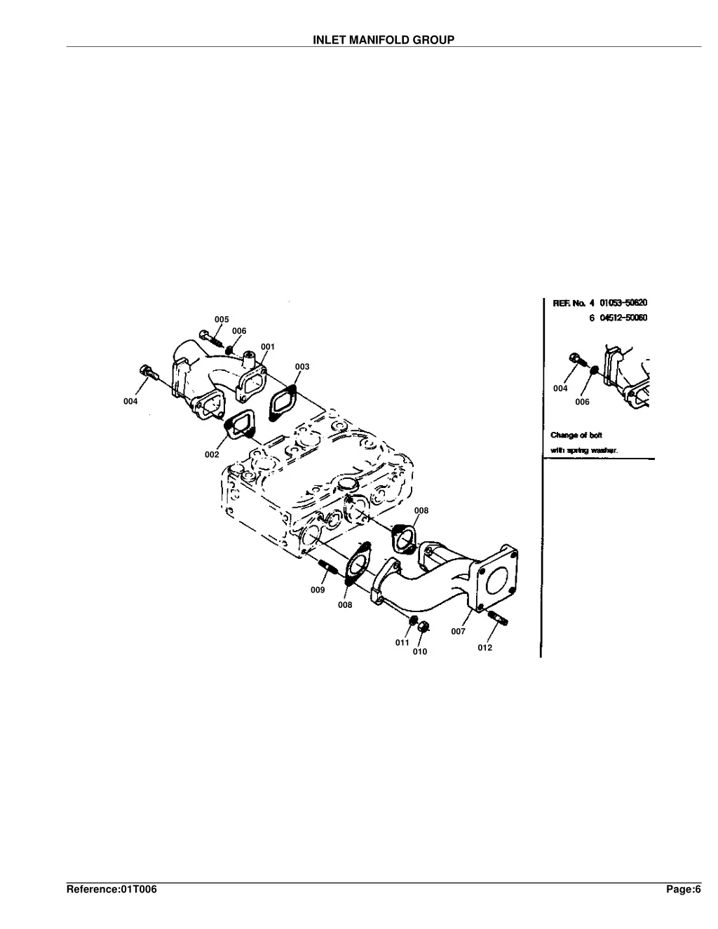 inlet manifold group