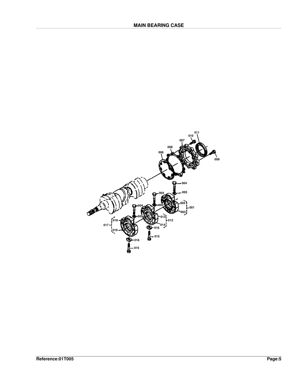 main bearing case