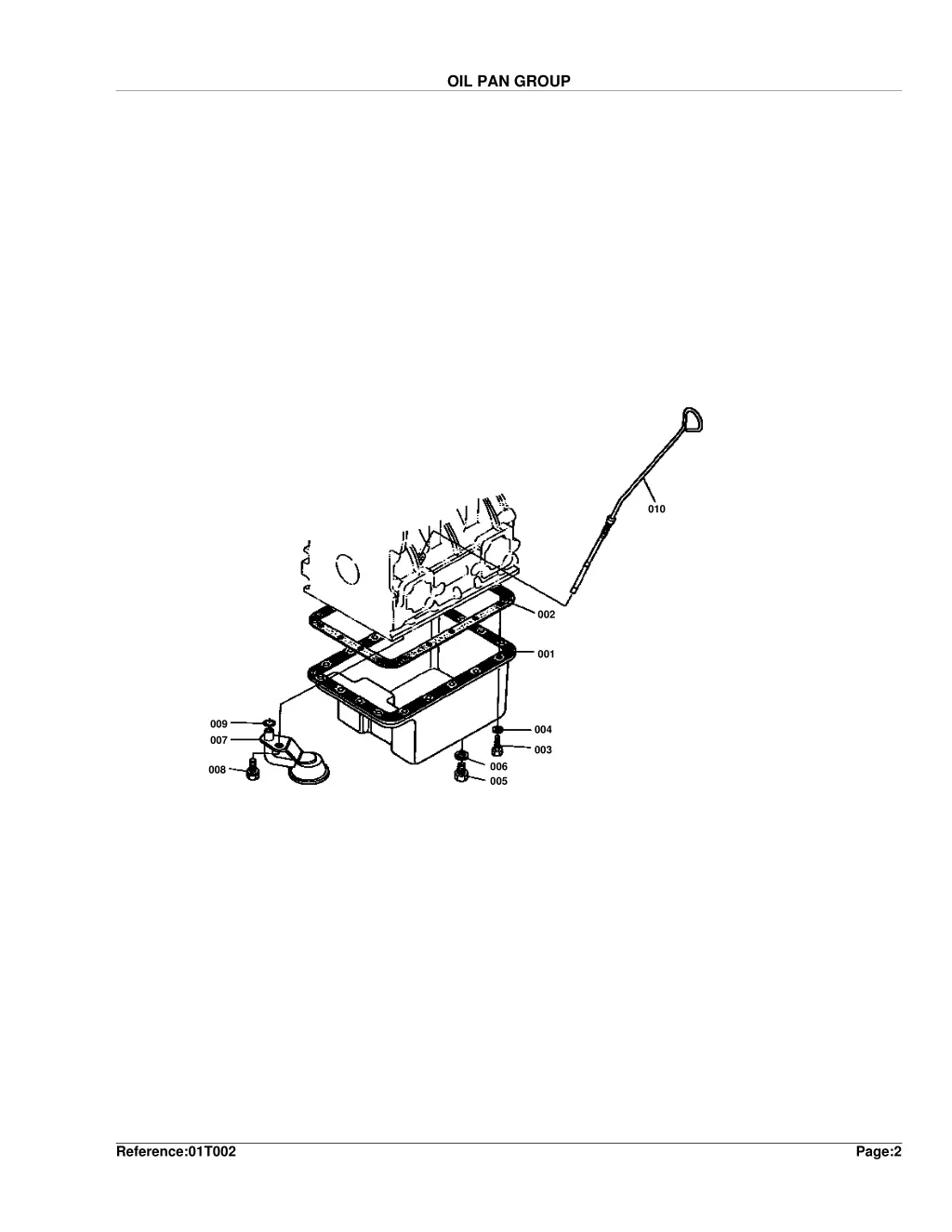 oil pan group