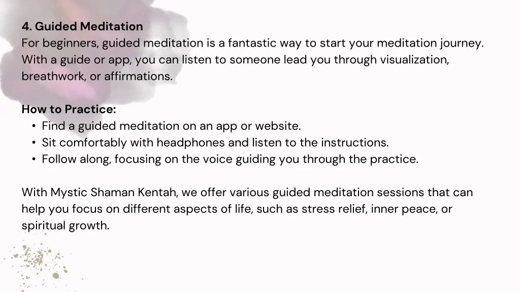 4 guided meditation for beginners guided