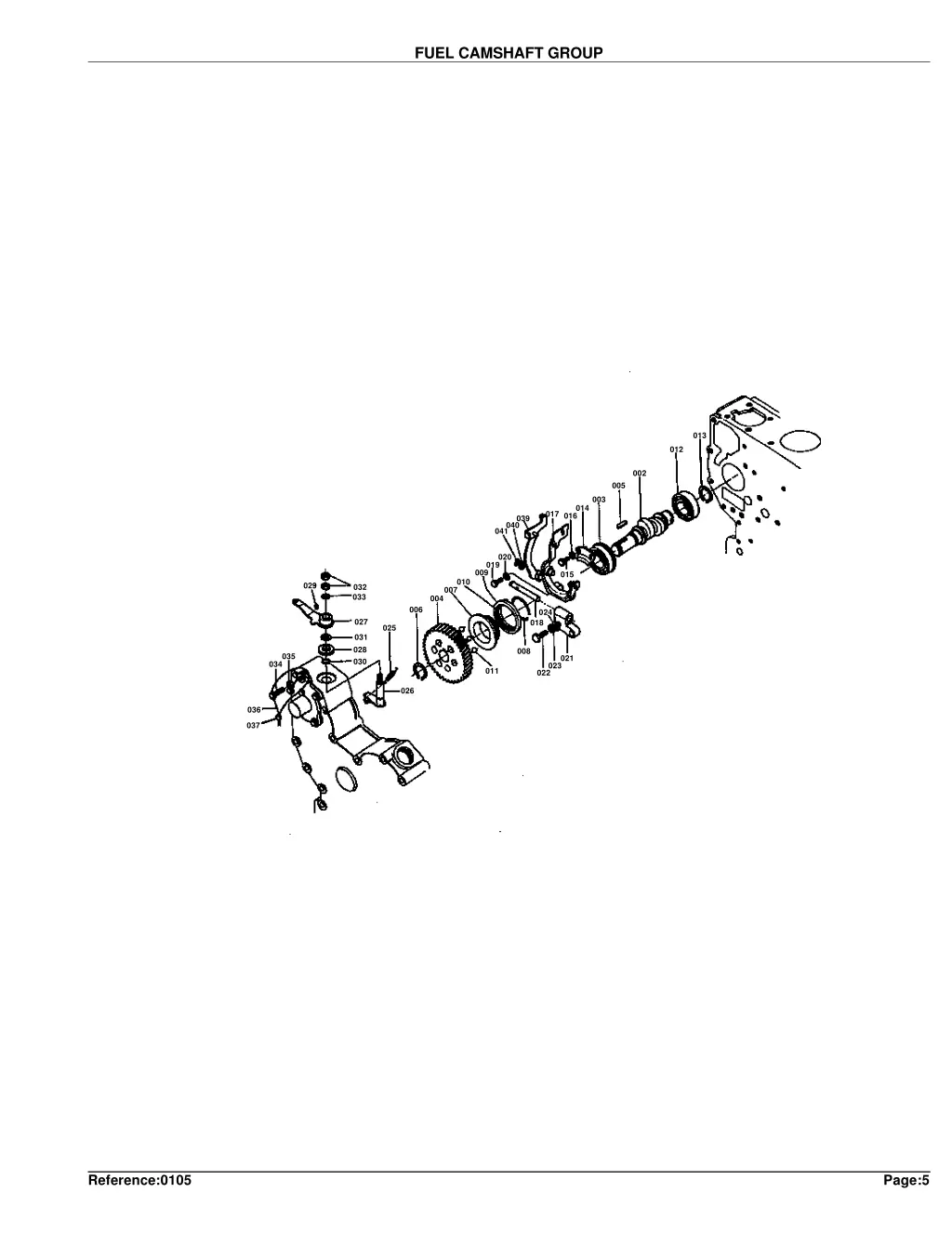 fuel camshaft group