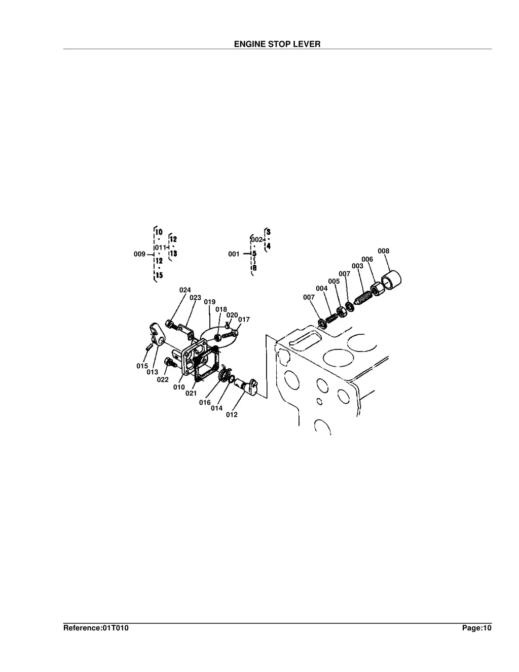 engine stop lever