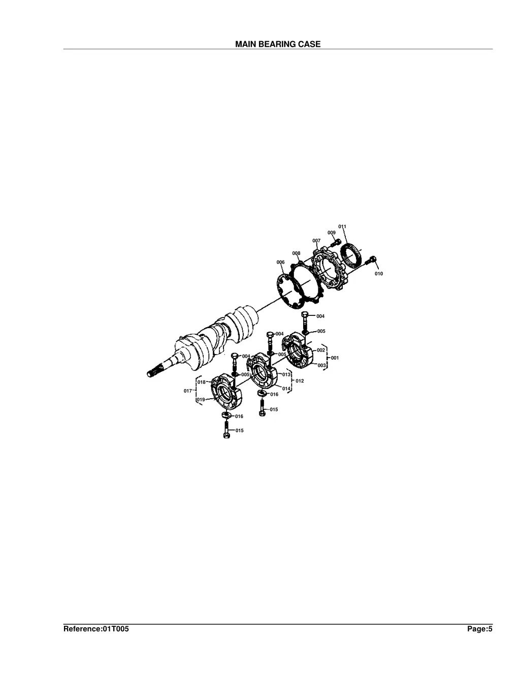 main bearing case