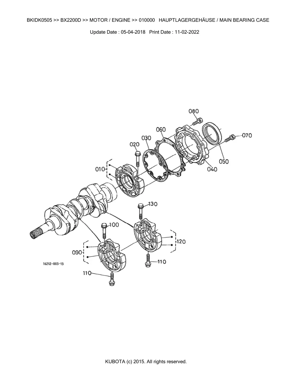 bkidk0505 bx2200d motor engine 010000