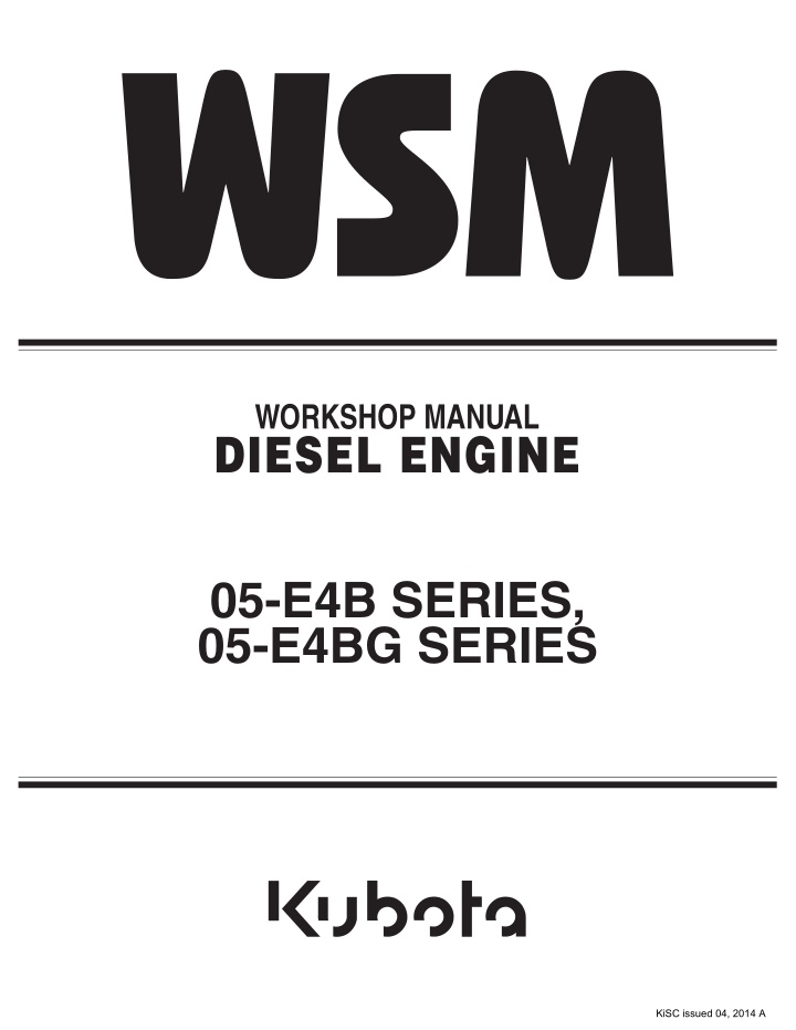 workshop manual diesel engine