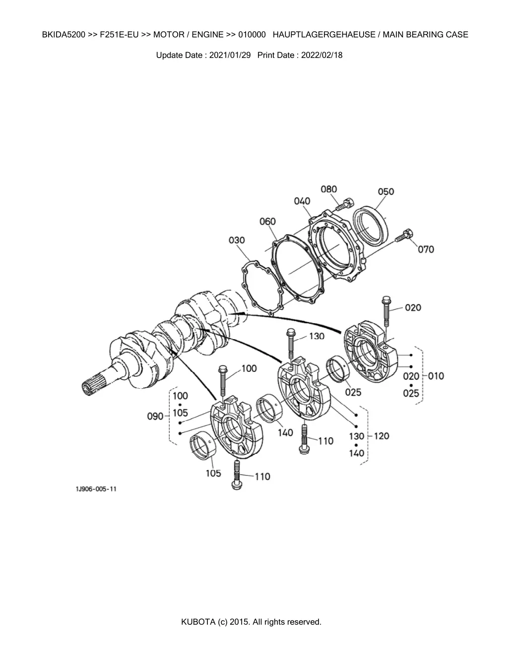 bkida5200 f251e eu motor engine 010000