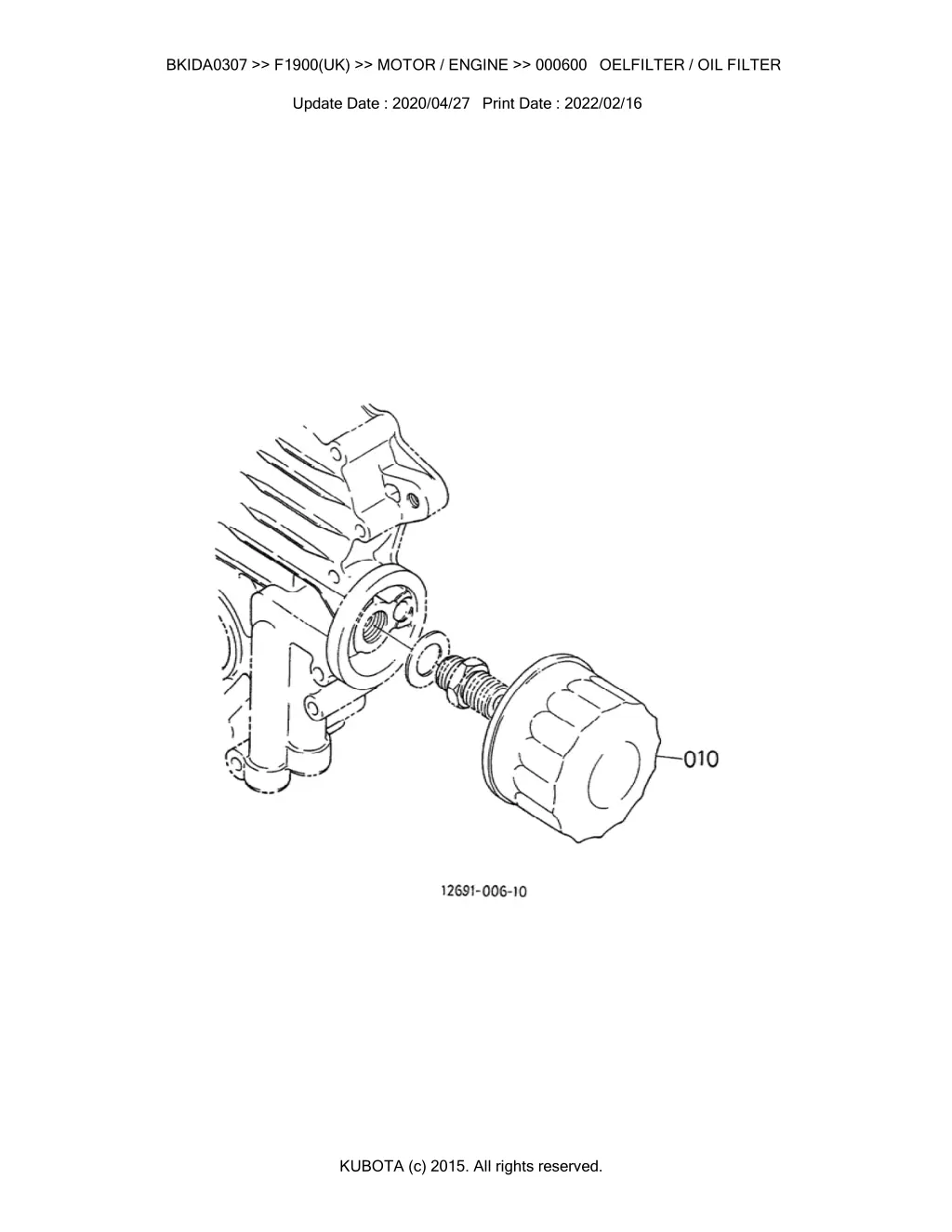 bkida0307 f1900 uk motor engine 000600 oelfilter