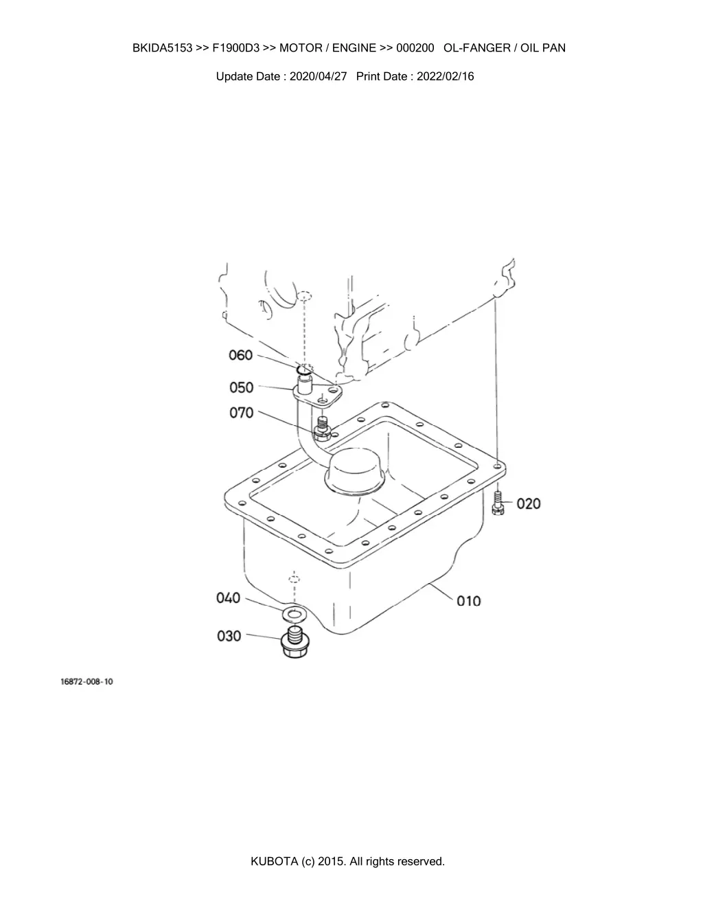 bkida5153 f1900d3 motor engine 000200 ol fanger