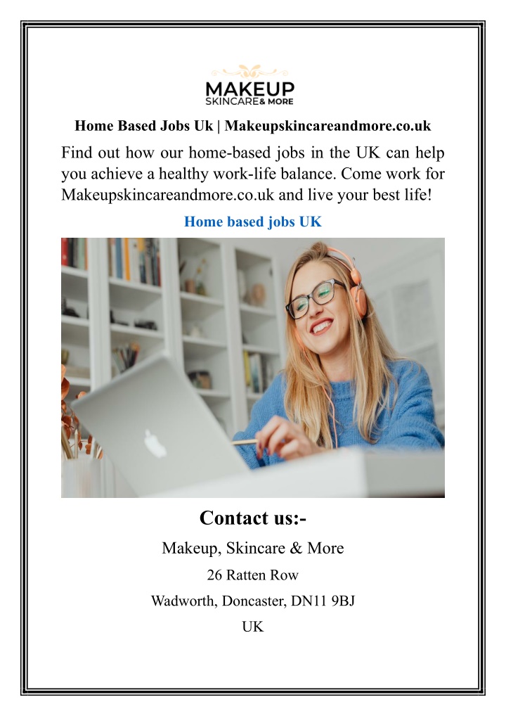 home based jobs uk makeupskincareandmore co uk