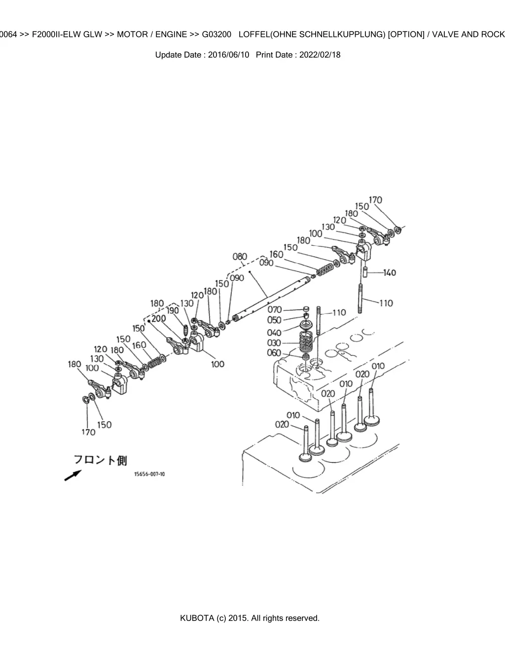 bkida0064 f2000ii elw glw motor engine g03200