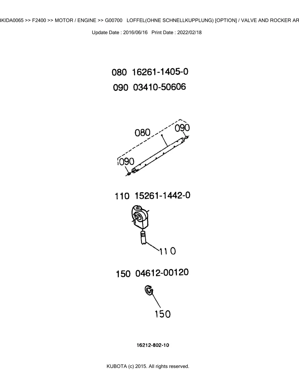 bkida0065 f2400 motor engine g00700 loffel ohne 3