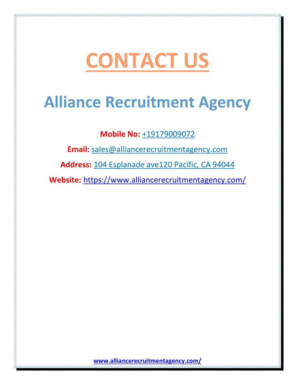 contact us