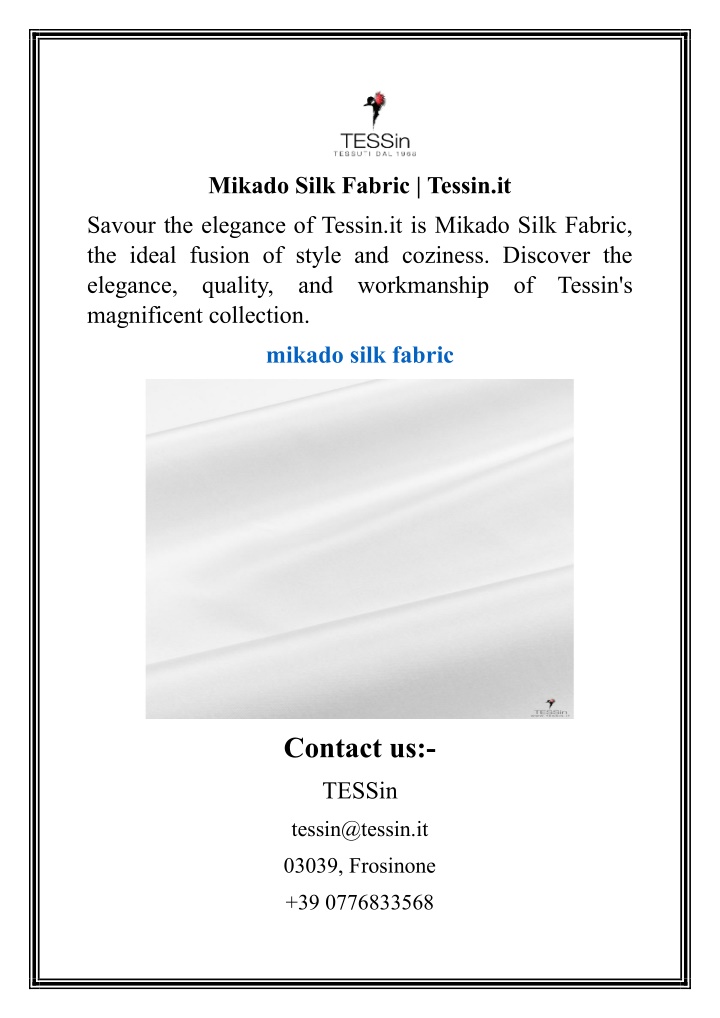 mikado silk fabric tessin it