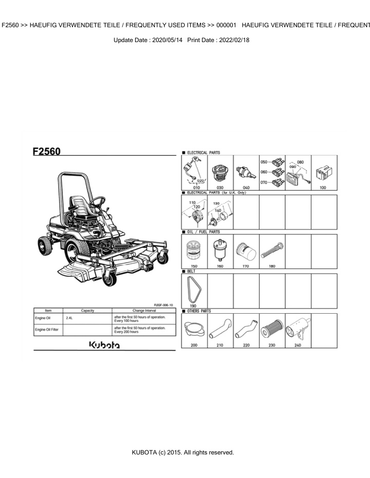 bkida0129 f2560 haeufig verwendete teile