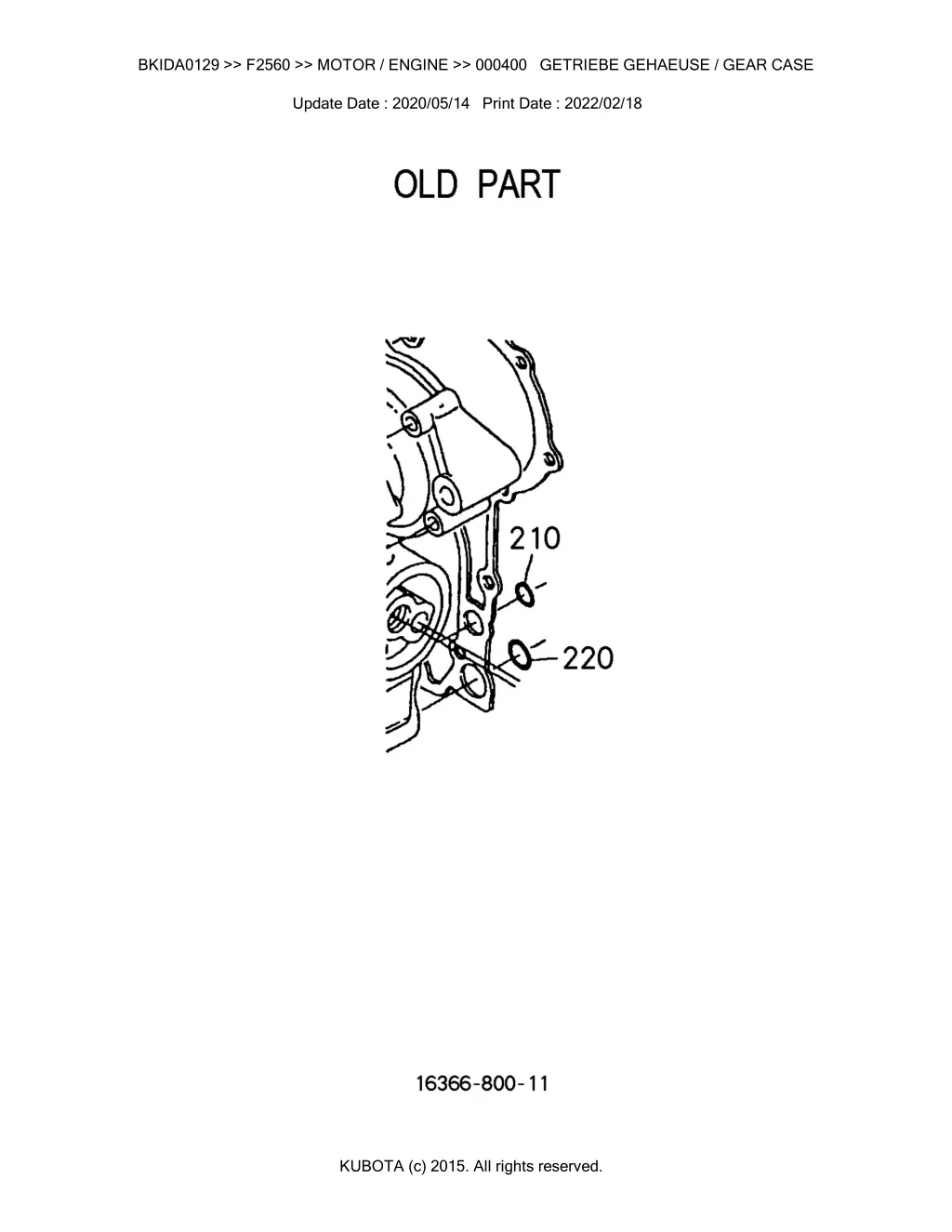 bkida0129 f2560 motor engine 000400 getriebe 3