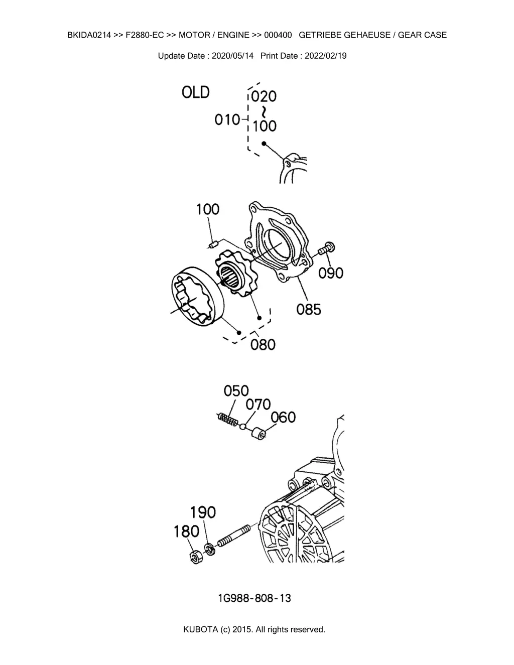 bkida0214 f2880 ec motor engine 000400 getriebe 3