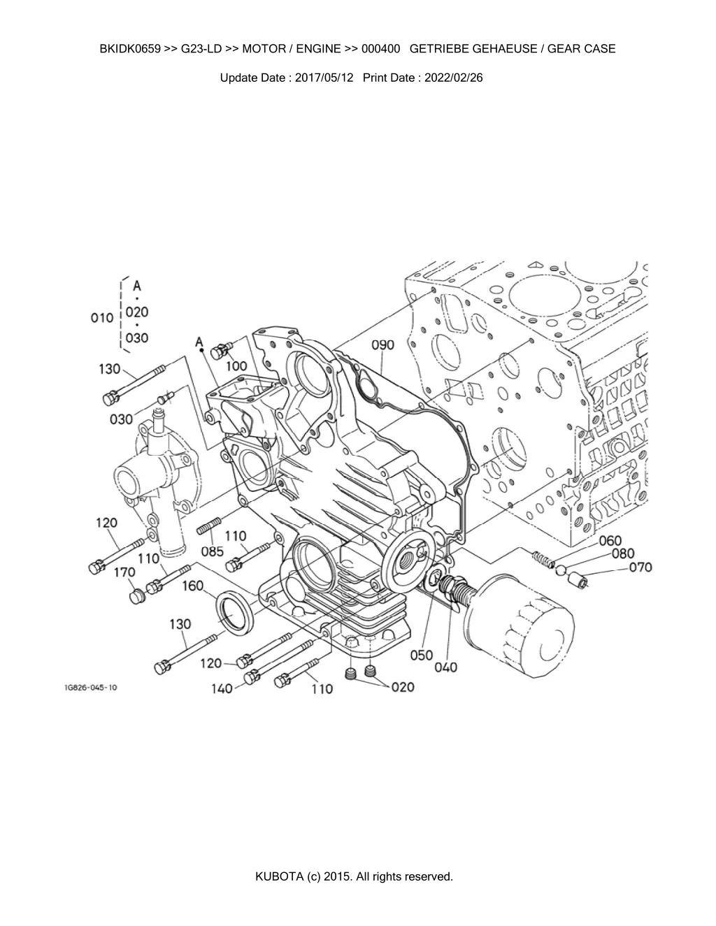 bkidk0659 g23 ld motor engine 000400 getriebe