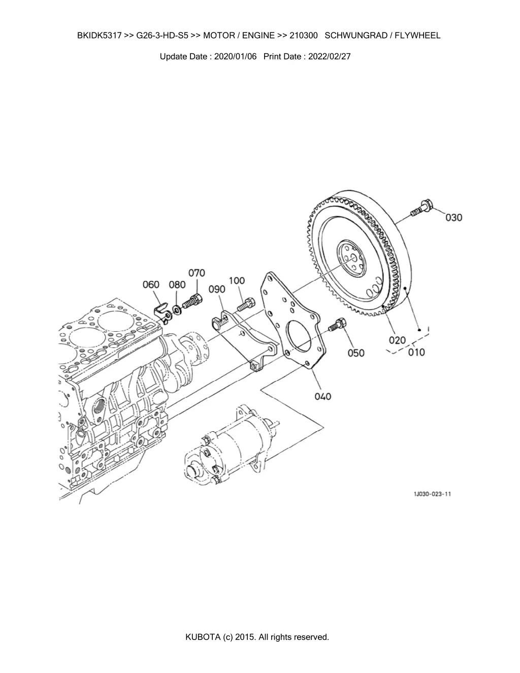 bkidk5317 g26 3 hd s5 motor engine 210300