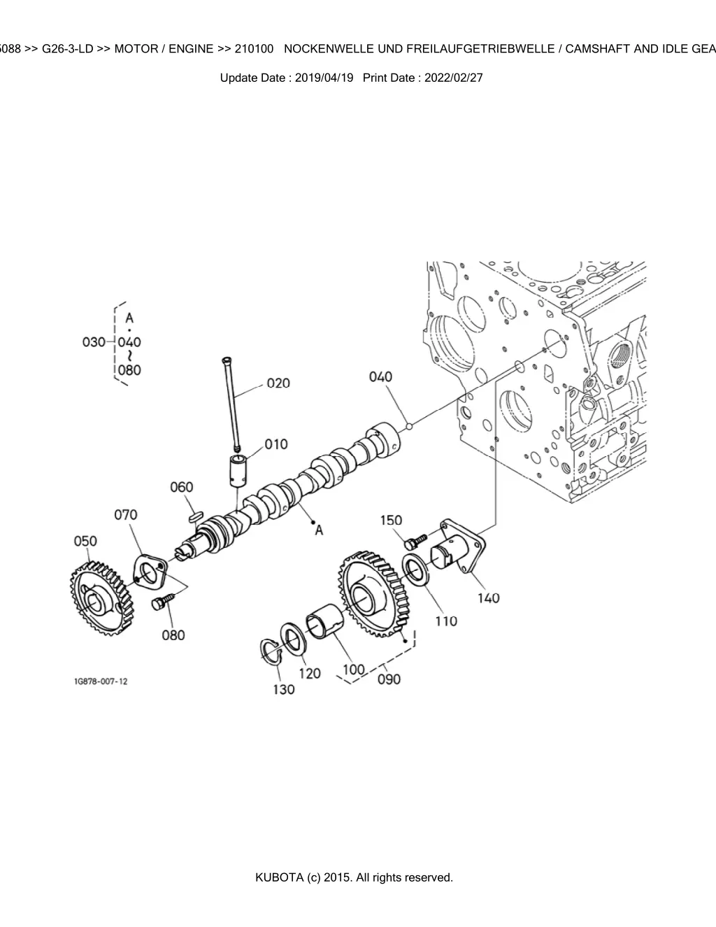 bkidk5088 g26 3 ld motor engine 210100