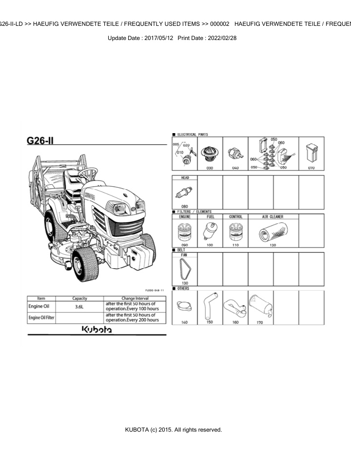 bkidk5027 g26 ii ld haeufig verwendete teile