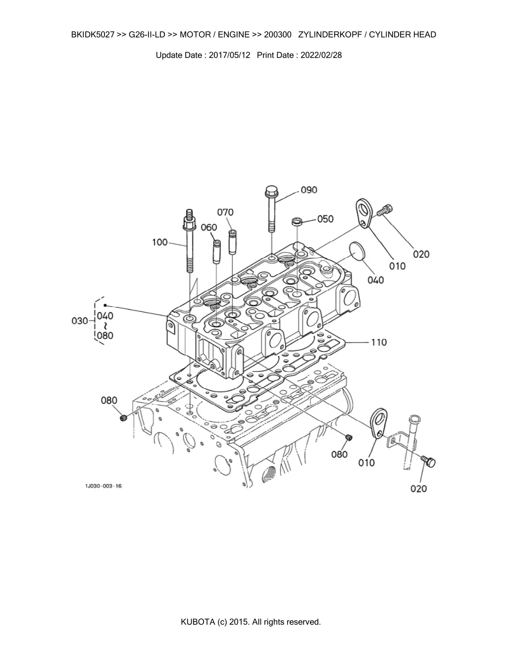 bkidk5027 g26 ii ld motor engine 200300