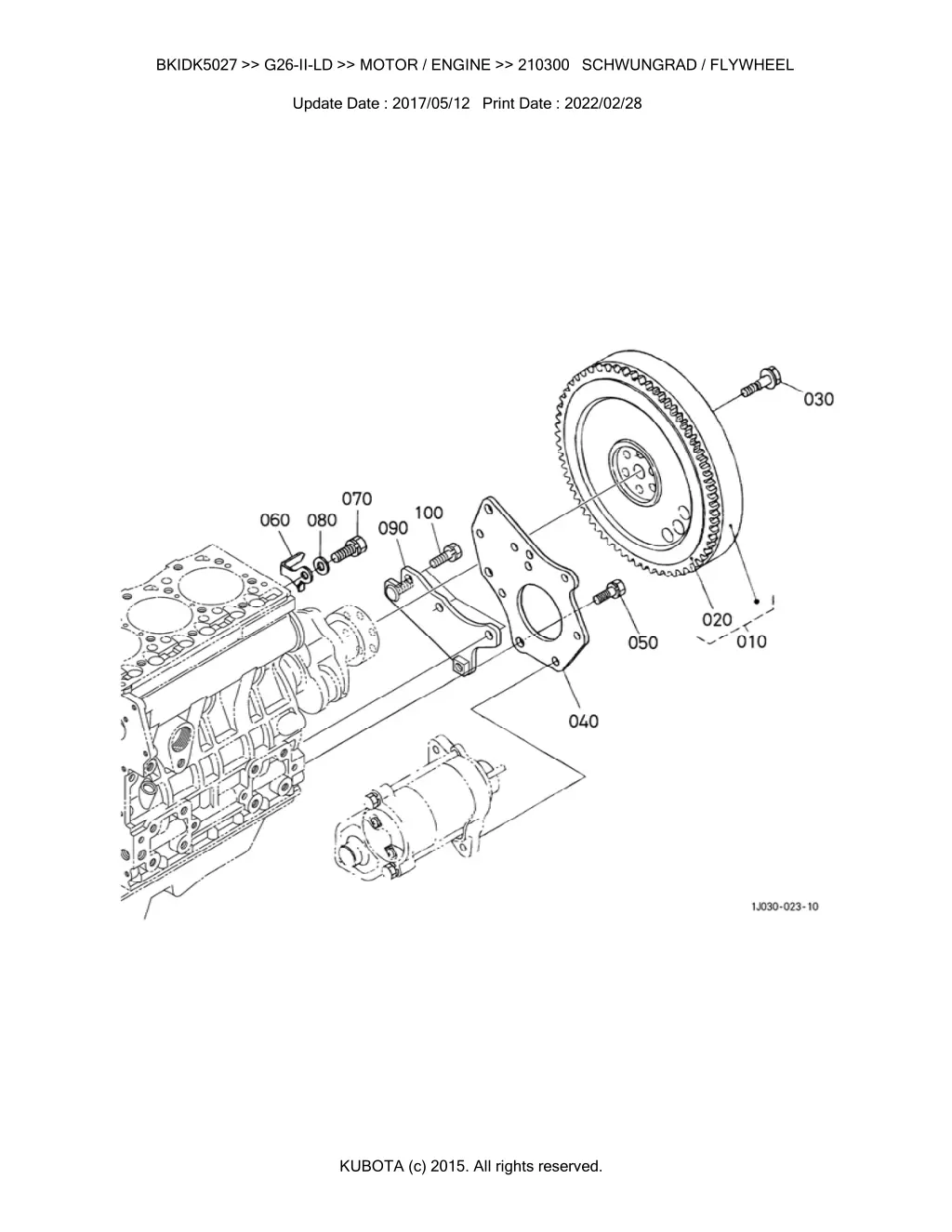 bkidk5027 g26 ii ld motor engine 210300