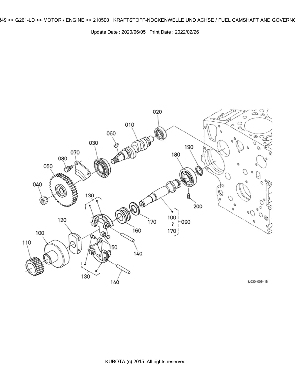 bkidk5349 g261 ld motor engine 210500 kraftstoff