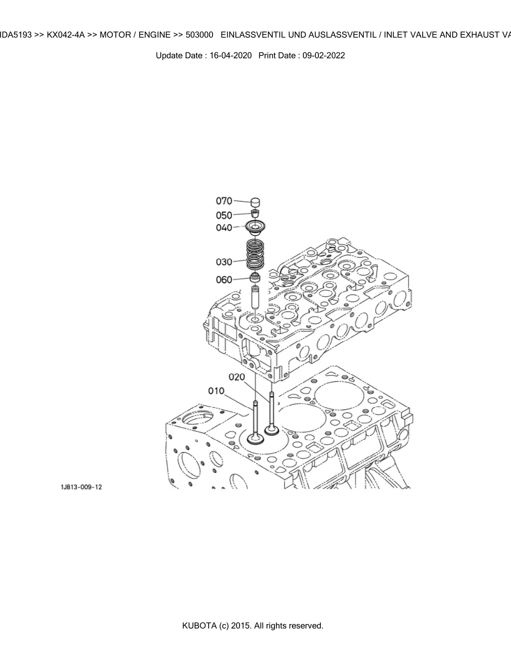 bkida5193 kx042 4a motor engine 503000