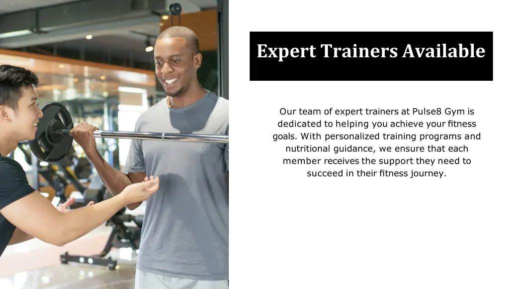 expert trainers available