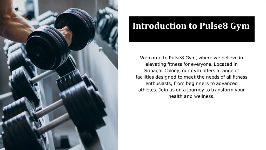 introduction to pulse8 gym