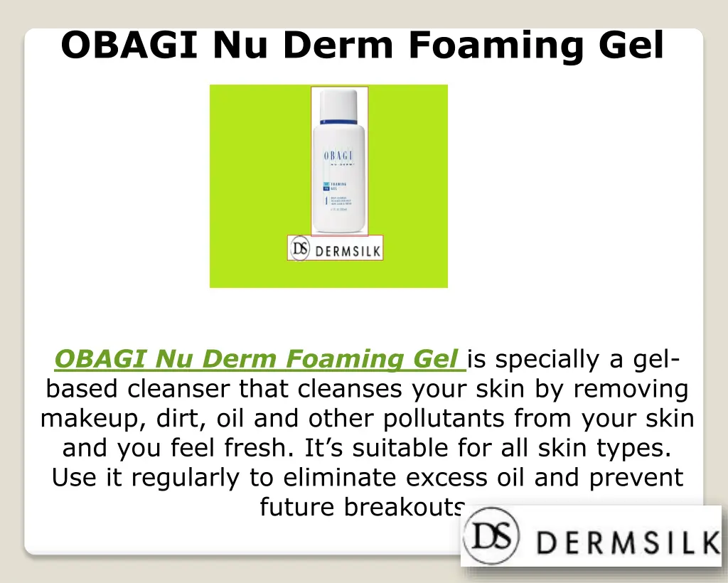 obagi nu derm foaming gel