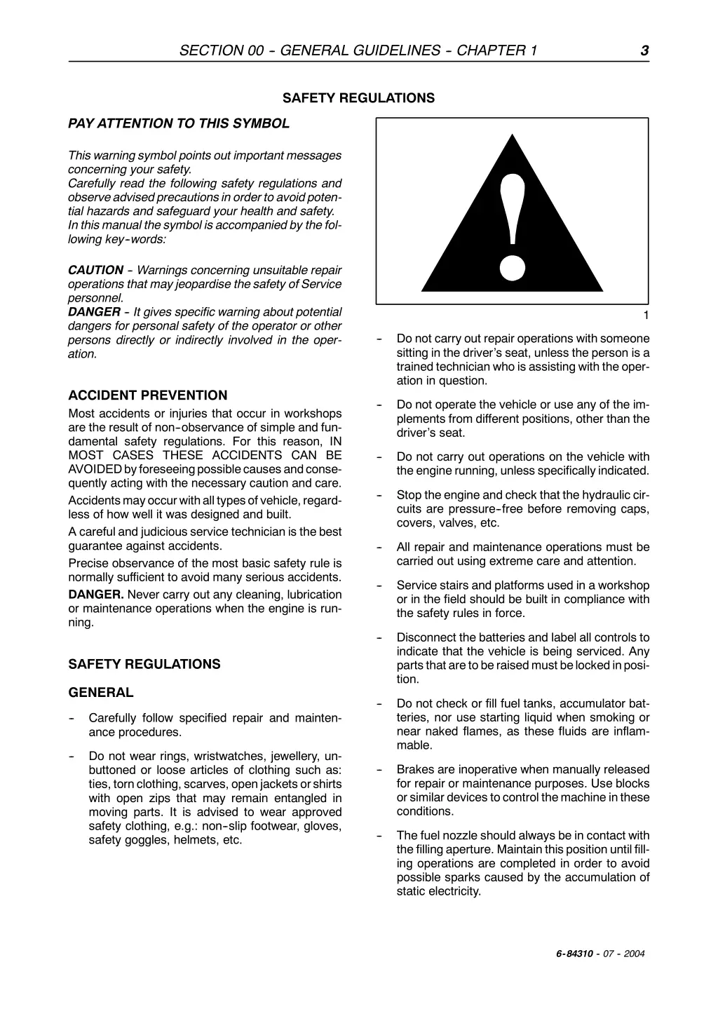 section 00 general guidelines chapter 1