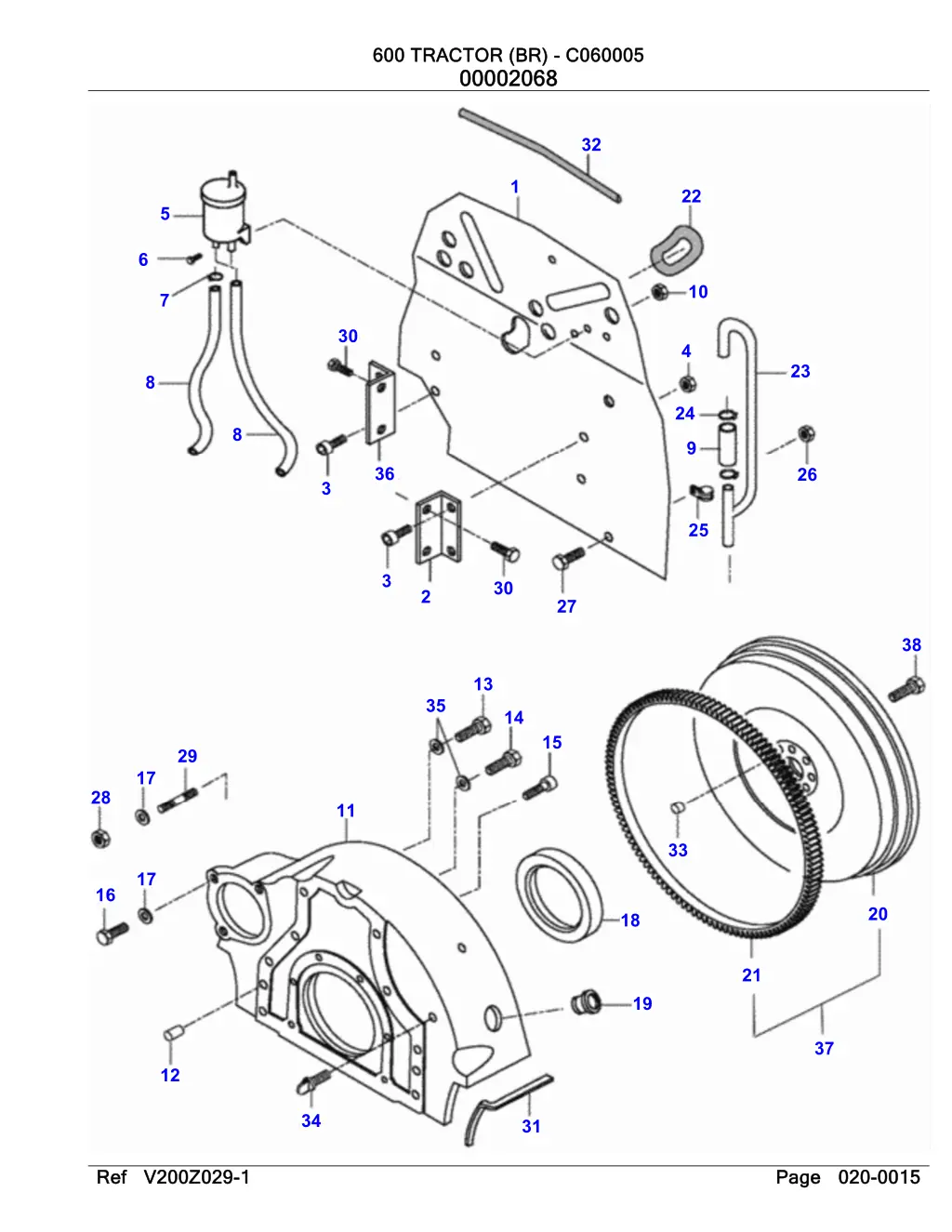 600 600 tractor tractor br 00002068 00002068