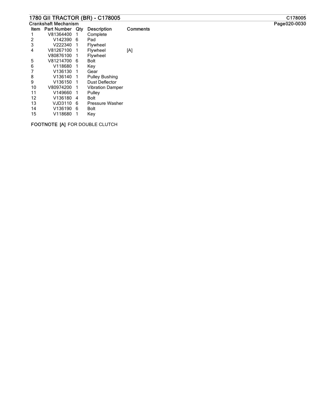 1780 1780 gii crankshaft crankshaft mechanism