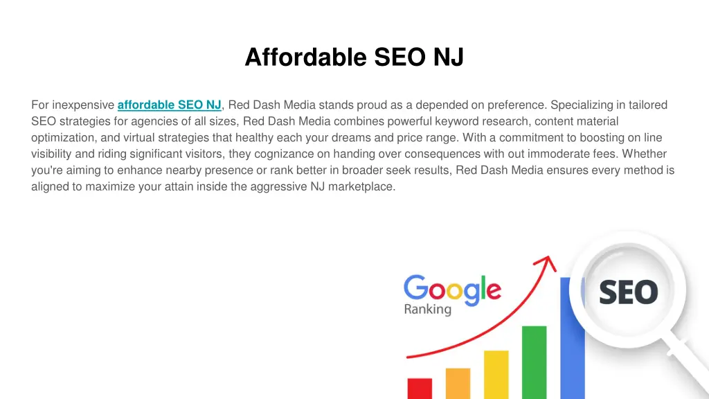 affordable seo nj