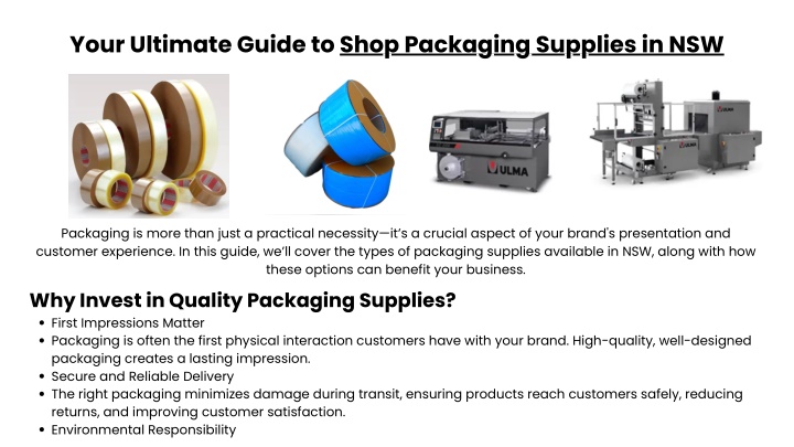 your ultimate guide to shop packaging supplies